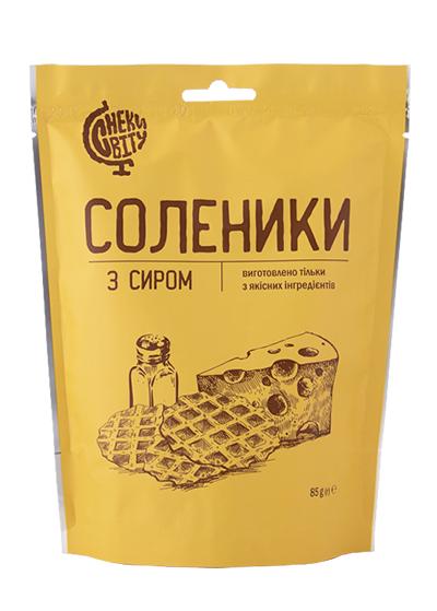 Снеки пшеничні «Соленики» з сиром, 85 г